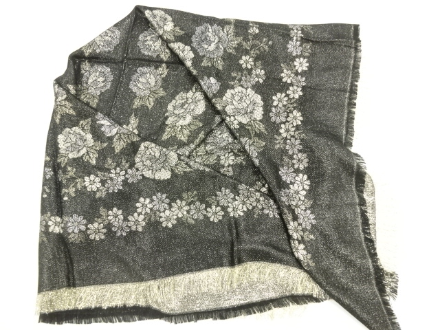 JAPANESE SHAWL / WOVEN FLOWER